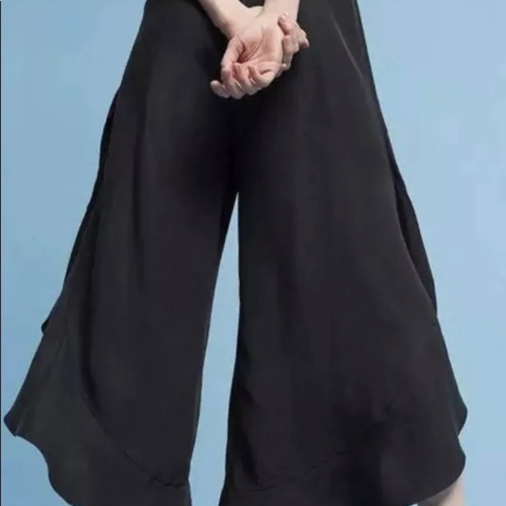 Anthropologie Elevenses Antilles Ruffled Pants